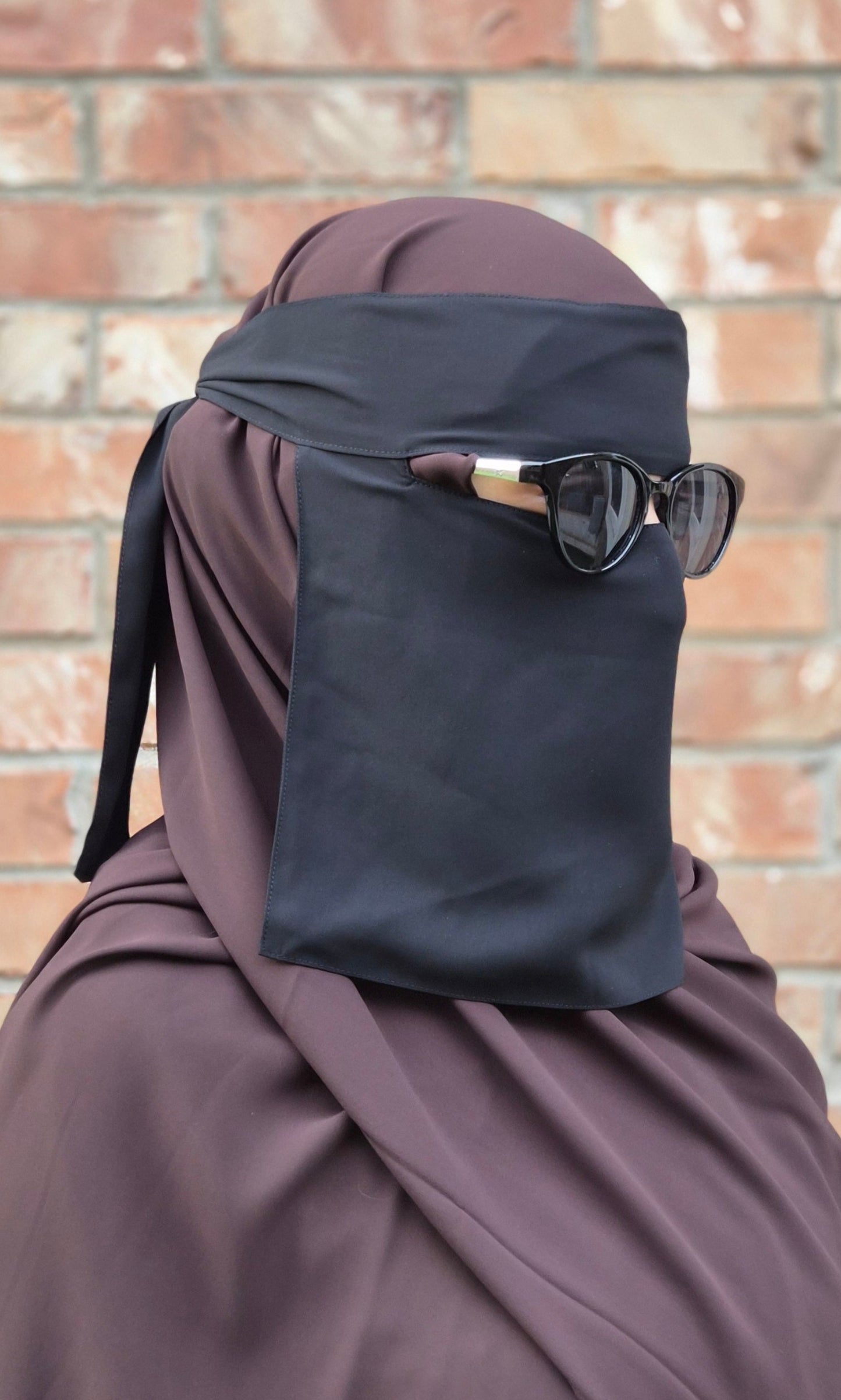 Black Premium Chiffon Full Niqab