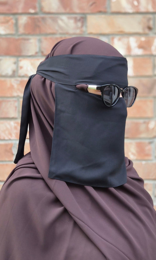 Black Premium Chiffon Full Niqab